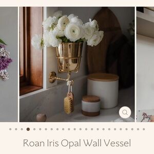 BRAND NEW Roan Iris Opal Wall Vessle.